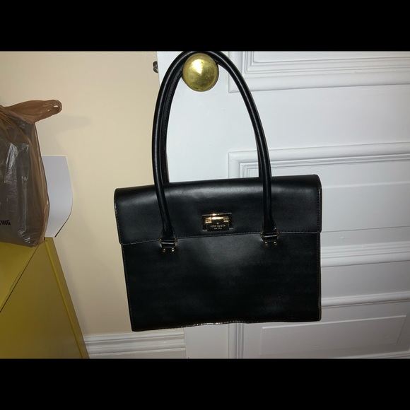 kate spade Handbags - KATE SPADE NEW YORK black leather bag 10 1/2 by 13